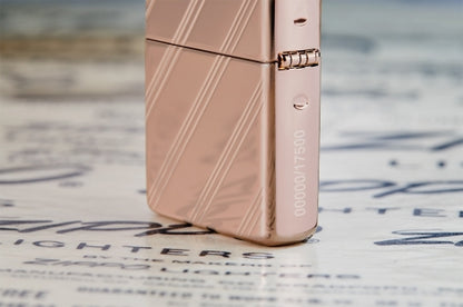 48768 Armor® Rose Gold Script Collectible Windproof Lighter
