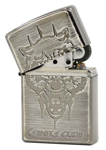 ZA-1-49A Ferocious Wolf Claw (Brushed Gray) Windproof Lighter