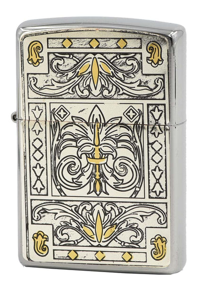 ZA-5-63A Lily Pattern Windproof Lighter