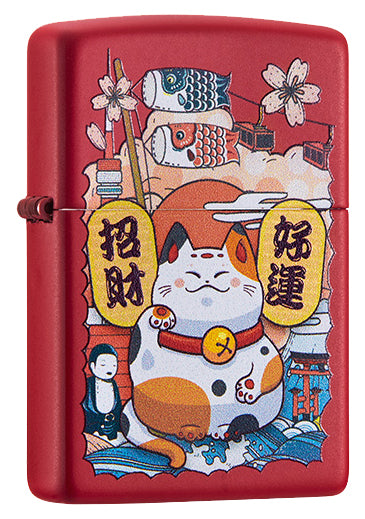233-C-000016 Lucky Cat Windproof Lighter