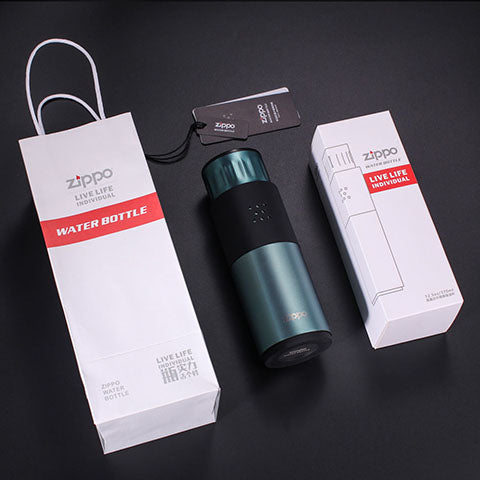 都會風不鏽鋼保溫瓶(晶石綠拉絲)260ml