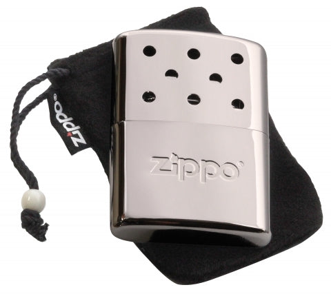 40451 Zippo 6-Hour Refillable Hand Warmer – Silver (Limited-Time 355 ml Fuel Gift)