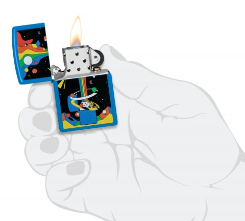 46155 Geometric Universe Windproof Lighter