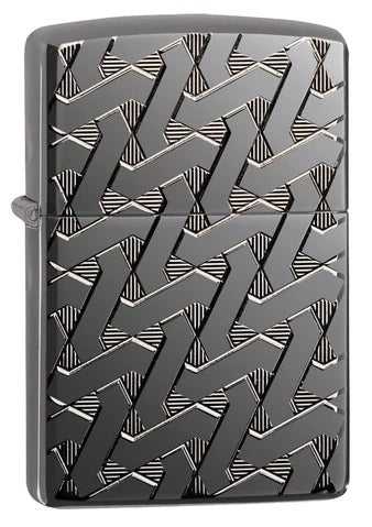 49173 Geometric Weave Design (Armor) Windproof Lighter