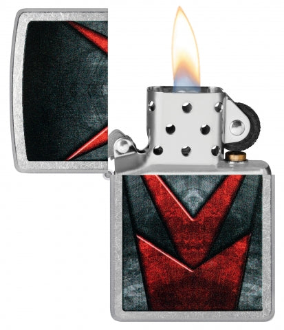 46163 Metallic Pattern Windproof Lighter