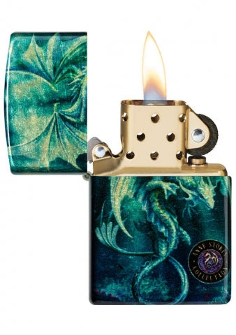 48986 Anne Stokes Gothic Dragon Windproof Lighter