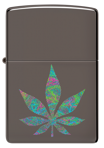 48578 Colorful Cannabis Leaf Windproof Lighter