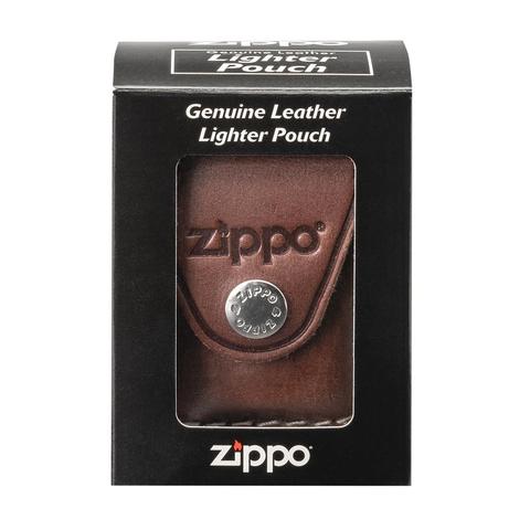 LPCB Zippo Leather Lighter Pouch with Belt Clip – Brown