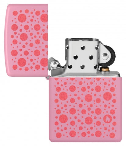 46170 Pink Spots Windproof Lighter
