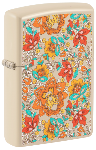 49770 Classic Floral Design Windproof Lighter