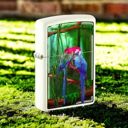 48972 Jungle Jewel Windproof Lighter (Includes Blue-Light Keychain, Assorted Color)
