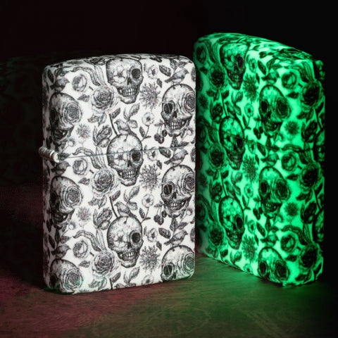 49458 Skull Shadow Windproof Lighter