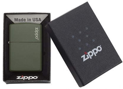 221ZL Green Matte Zippo Logo Windproof Lighter