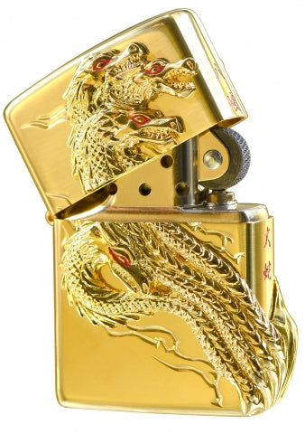 ZA-5-162A Yamata no Orochi Windproof Lighter – Gold