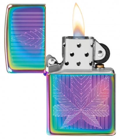 49632 幻彩大麻葉防風打火機
