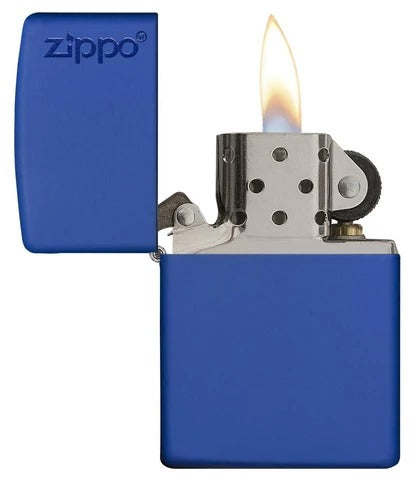 229ZL Royal Blue Matte Zippo Logo Windproof Lighter