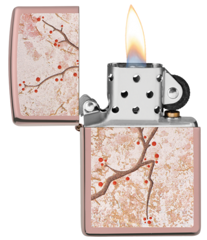 49486 Falling Cherry Blossoms Windproof Lighter
