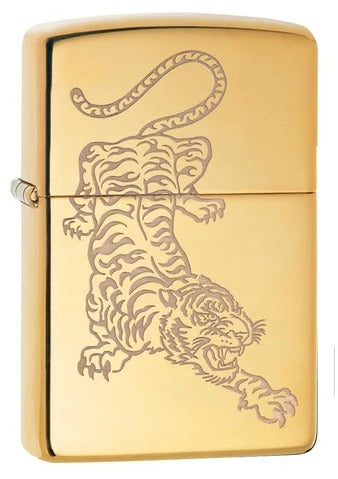 29884 Tattoo Tiger Windproof Lighter
