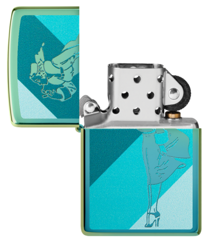 48457 Windy Windproof Lighter – Teal Ice