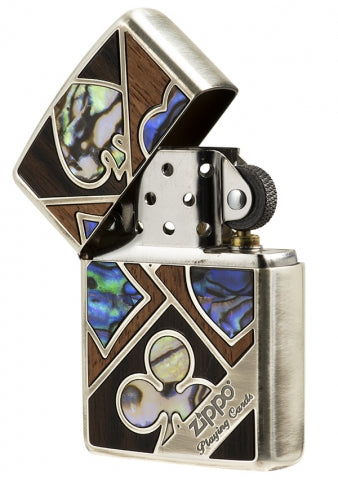 ZA-2-109A Armor® Zippo Playing Card Windproof Lighter – Red