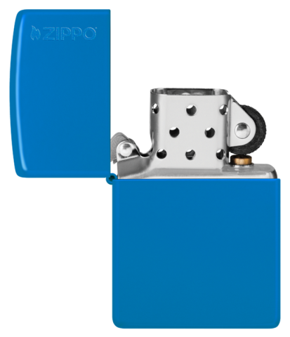 48628ZL Sky Blue Glossy Paint Windproof Lighter