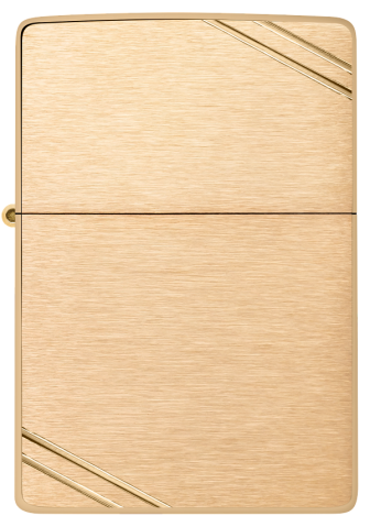 240 Classical Brass Brushed Cut-Angle Windproof Lighter