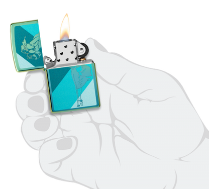 48457 Windy Windproof Lighter – Teal Ice