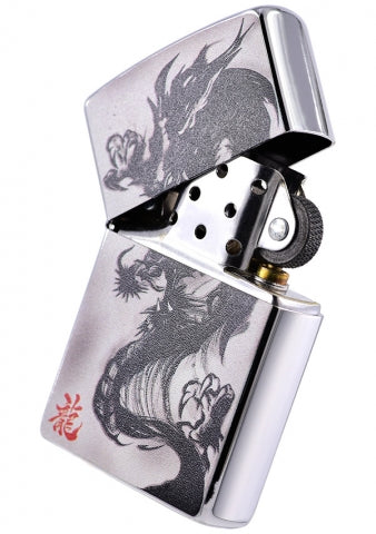 ZA-3-286A 龍墨銘刻防風打火機