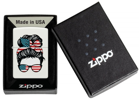46156 American Woman Design Windproof Lighter