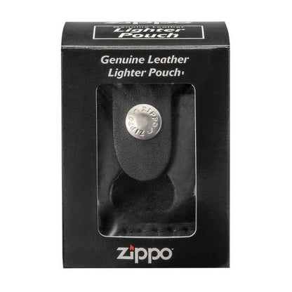 LPTBK Zippo Thumb-Notch Leather Lighter Pouch – Black