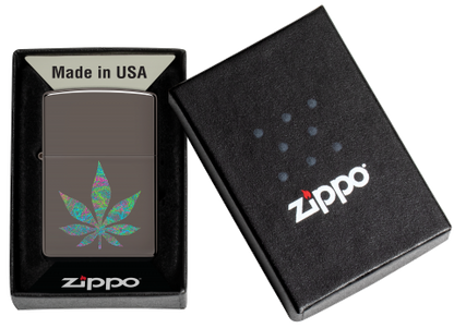 48578 Colorful Cannabis Leaf Windproof Lighter