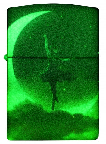 48781 Crescent Moon Dancer Windproof Lighter