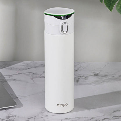 ZWB-CITY-018450 City Series Smart Flip-Top Insulated Bottle – Cloud White, 450 ml