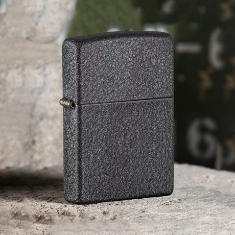 236 Black Crackle Windproof Lighter