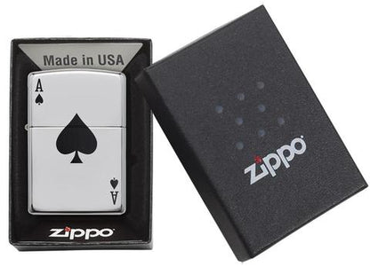 24011 Simple Ace of Spades Windproof Lighter
