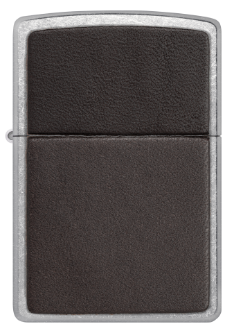 46782 Leather Badge (Brown) Windproof Lighter