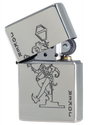 ZA-5-80A Double-Bottom Joker Playing Card Windproof Lighter