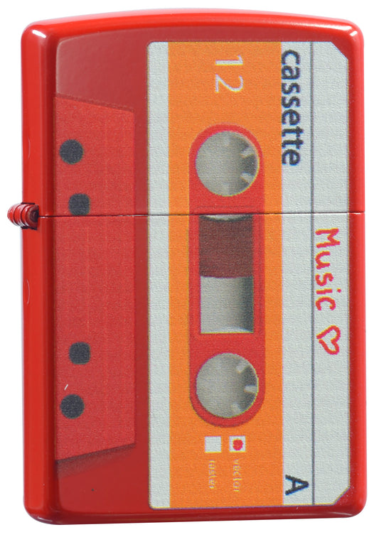 Z-052 Retro Radio Cassette (Red) Windproof Lighter
