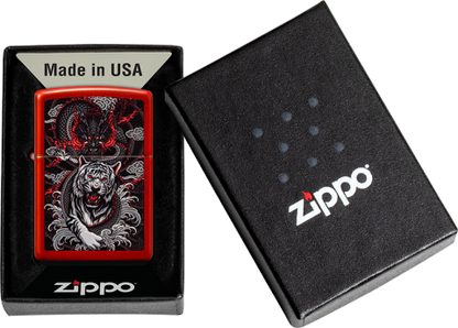 48933 Dragon & Tiger Windproof Lighter