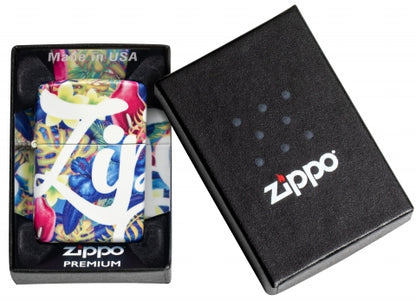 49436 Wraparound Vivid Floral Windproof Lighter