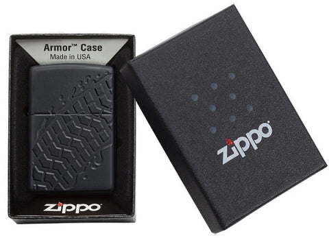 28966 Tire Tracks (Armor) Windproof Lighter