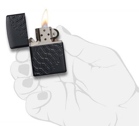 28966 Tire Tracks (Armor) Windproof Lighter