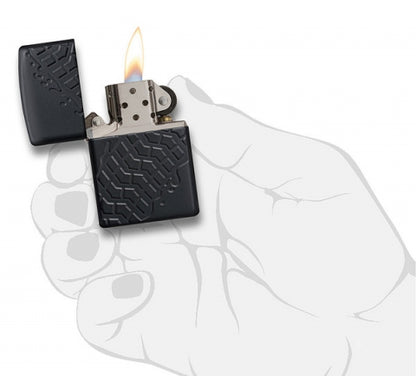 28966 Tire Tracks (Armor) Windproof Lighter