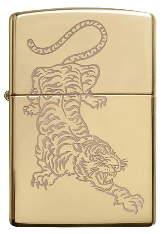 29884 Tattoo Tiger Windproof Lighter