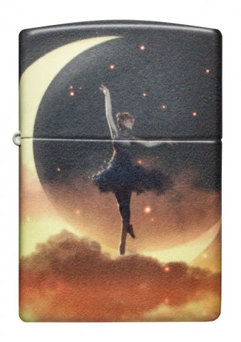 48781 Crescent Moon Dancer Windproof Lighter