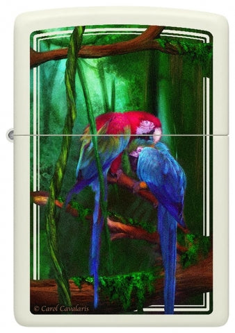 48972 Jungle Jewel Windproof Lighter (Includes Blue-Light Keychain, Assorted Color)