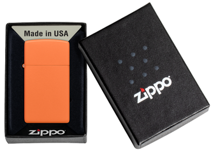 1631 Slim Orange Matte Windproof Lighter