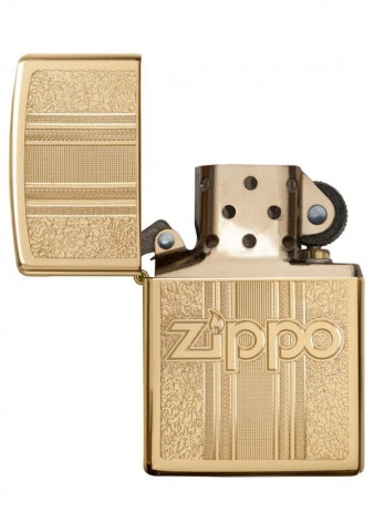 29677 Retro Brass Texture Design Windproof Lighter