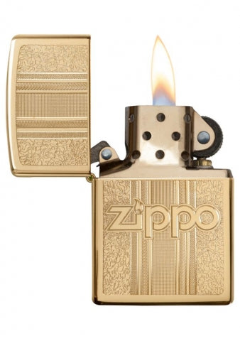 29677 Retro Brass Texture Design Windproof Lighter