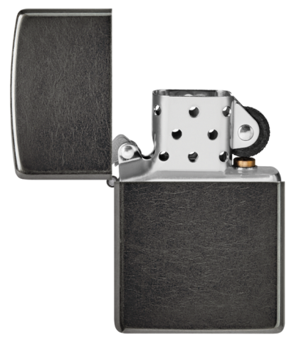 28378 Metallic Gray Windproof Lighter